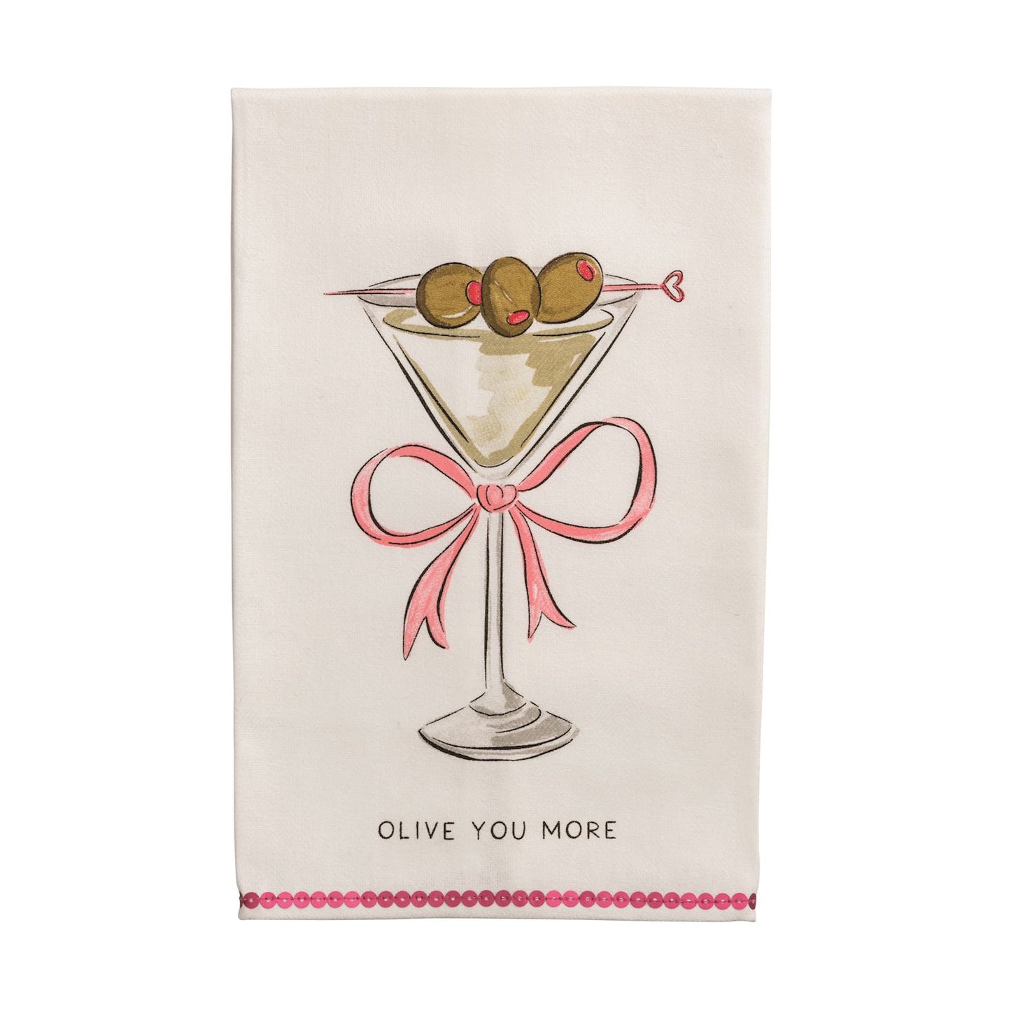 Mud Pie Valentine's Sequin Towels