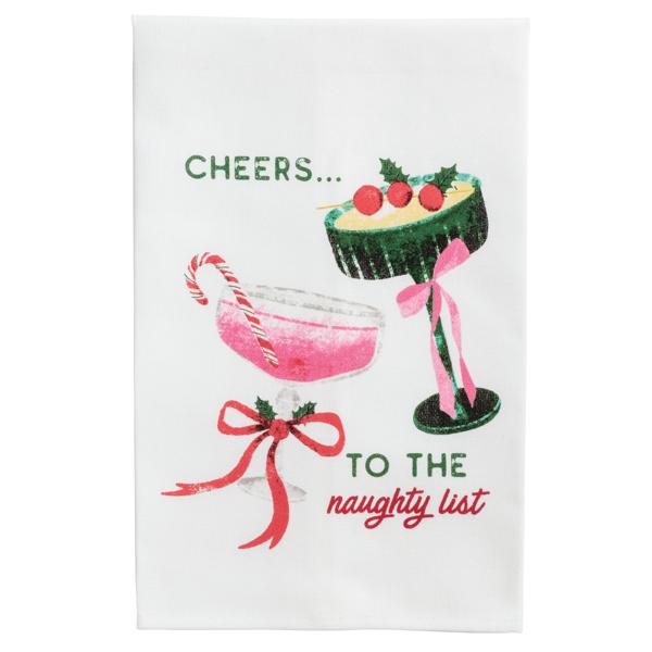 Mud Pie Holiday Drinking Towels