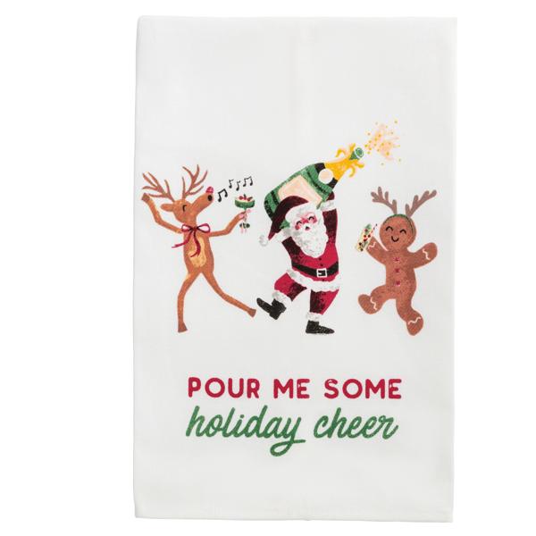 Mud Pie Holiday Drinking Towels