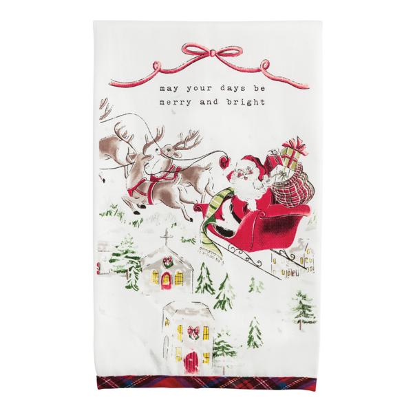 Mud Pie Classic Christmas Printed Towels