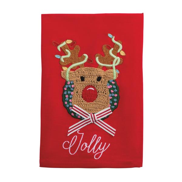 Mud Pie Christmas Crochet Towels