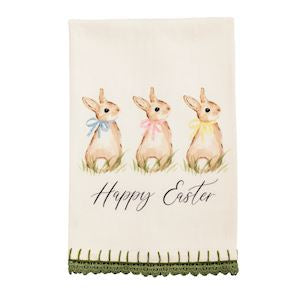 Mud Pie Easter Trim Towel