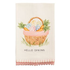 Mud Pie Easter Trim Towel