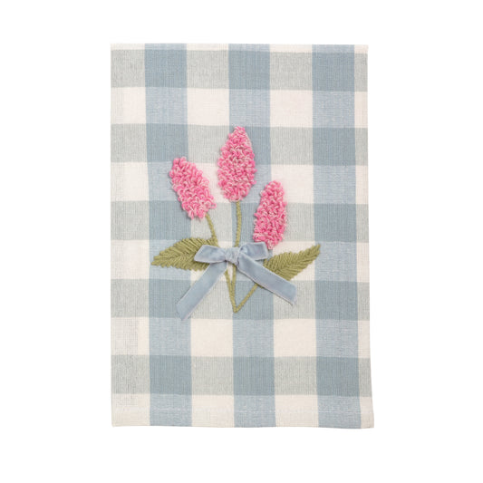 Mud Pie Flower Embroidery Towel