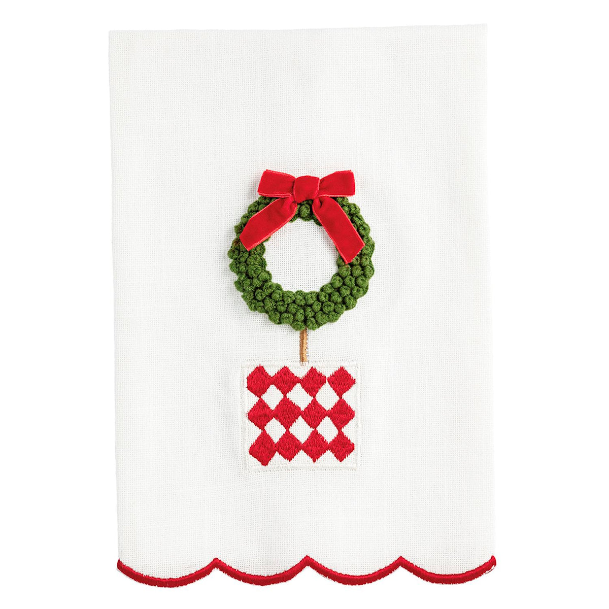 Mud Pie Christmas Topiary Towel
