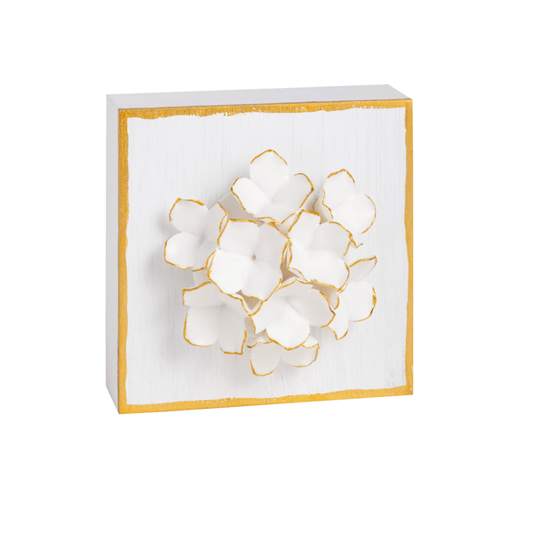 Mud Pie Flower Plaque