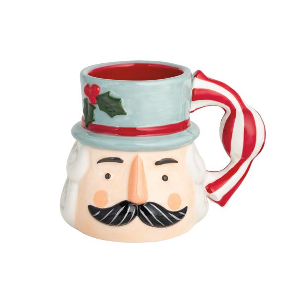 Mud Pie Nutcracker Candy Handle Mug