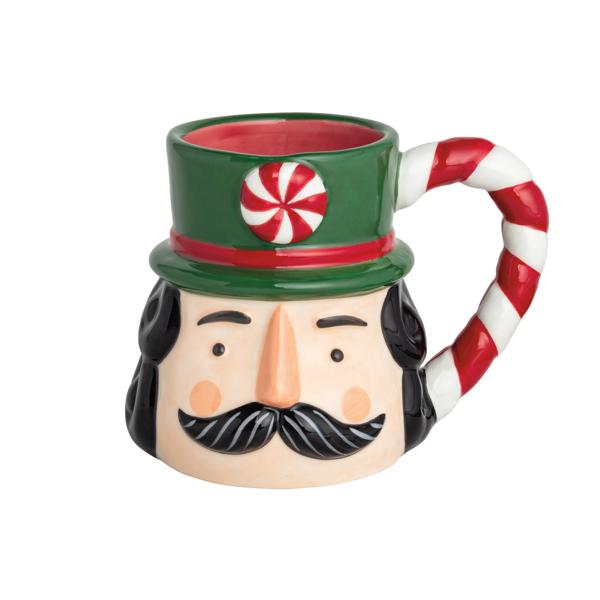 Mud Pie Nutcracker Candy Handle Mug