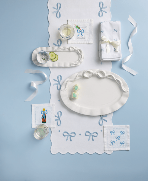 Mud Pie Bow Tray & Dip Set