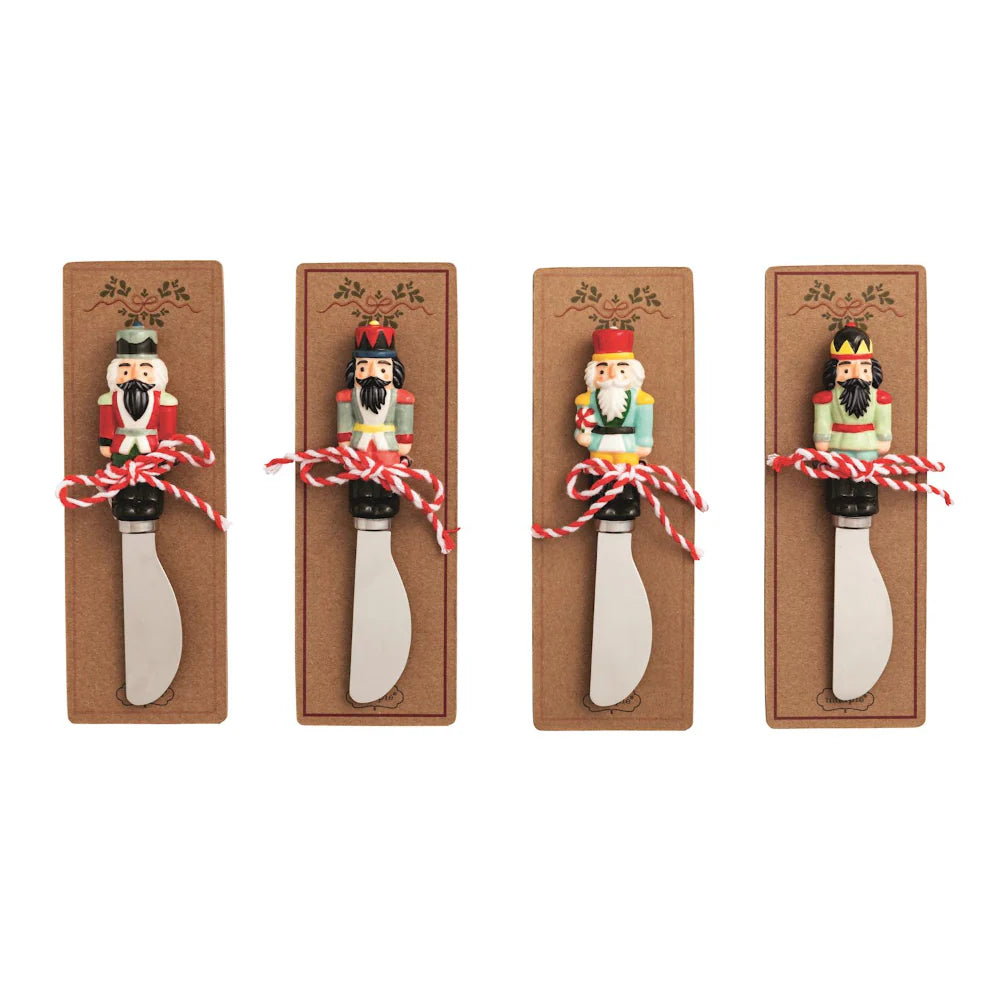 Mud Pie Nutcracker Ceramic Spreaders