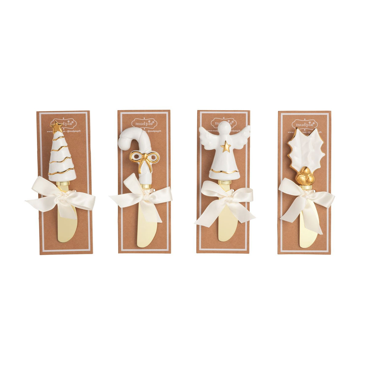 Mud Pie Gold Holly Spreaders