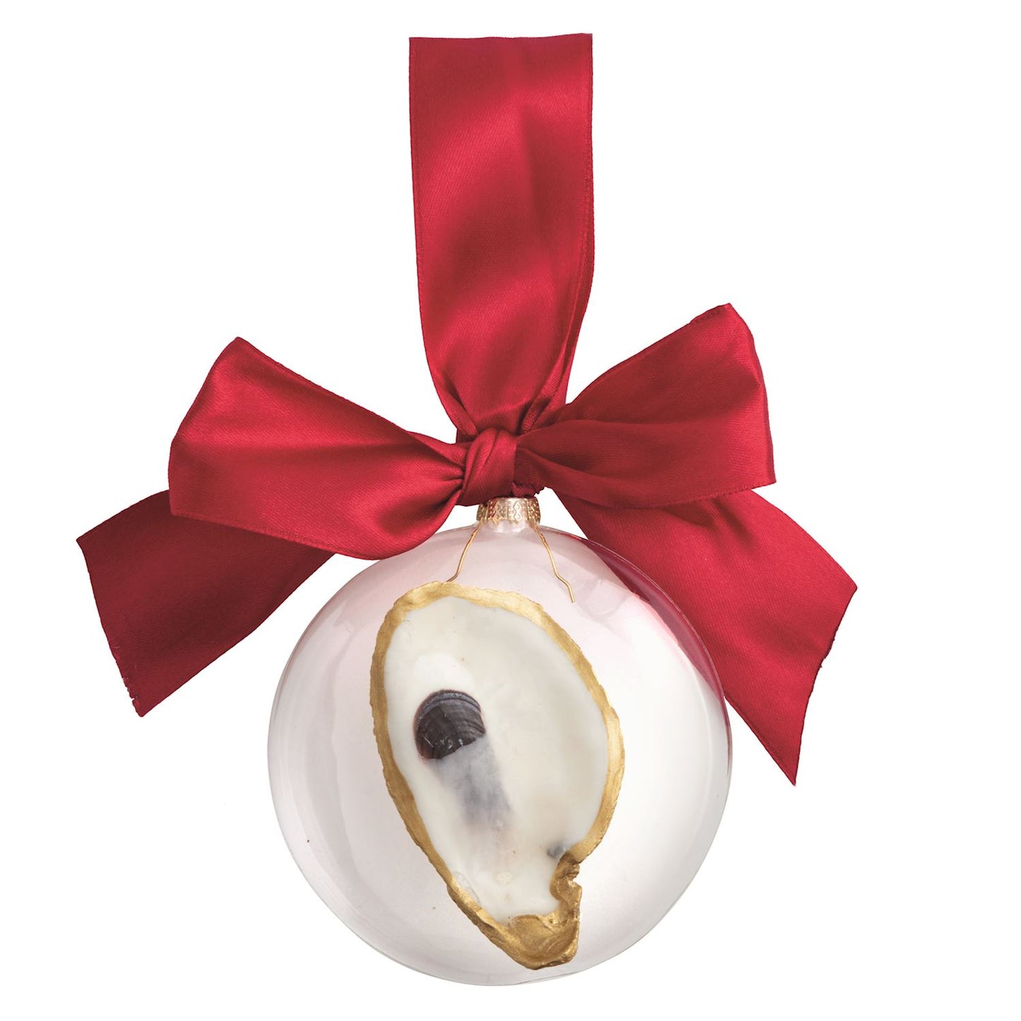 Mud Pie Flat Glass Oyster Ornaments