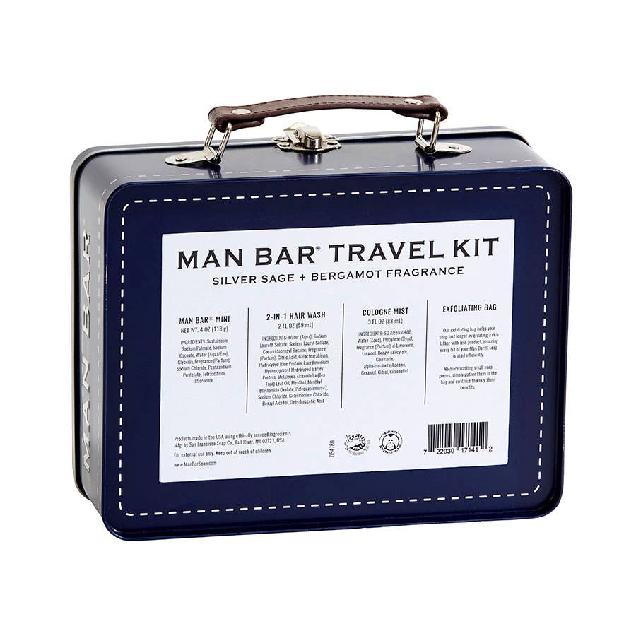 Man Bar Travel Tin Kit - Midnight Amber