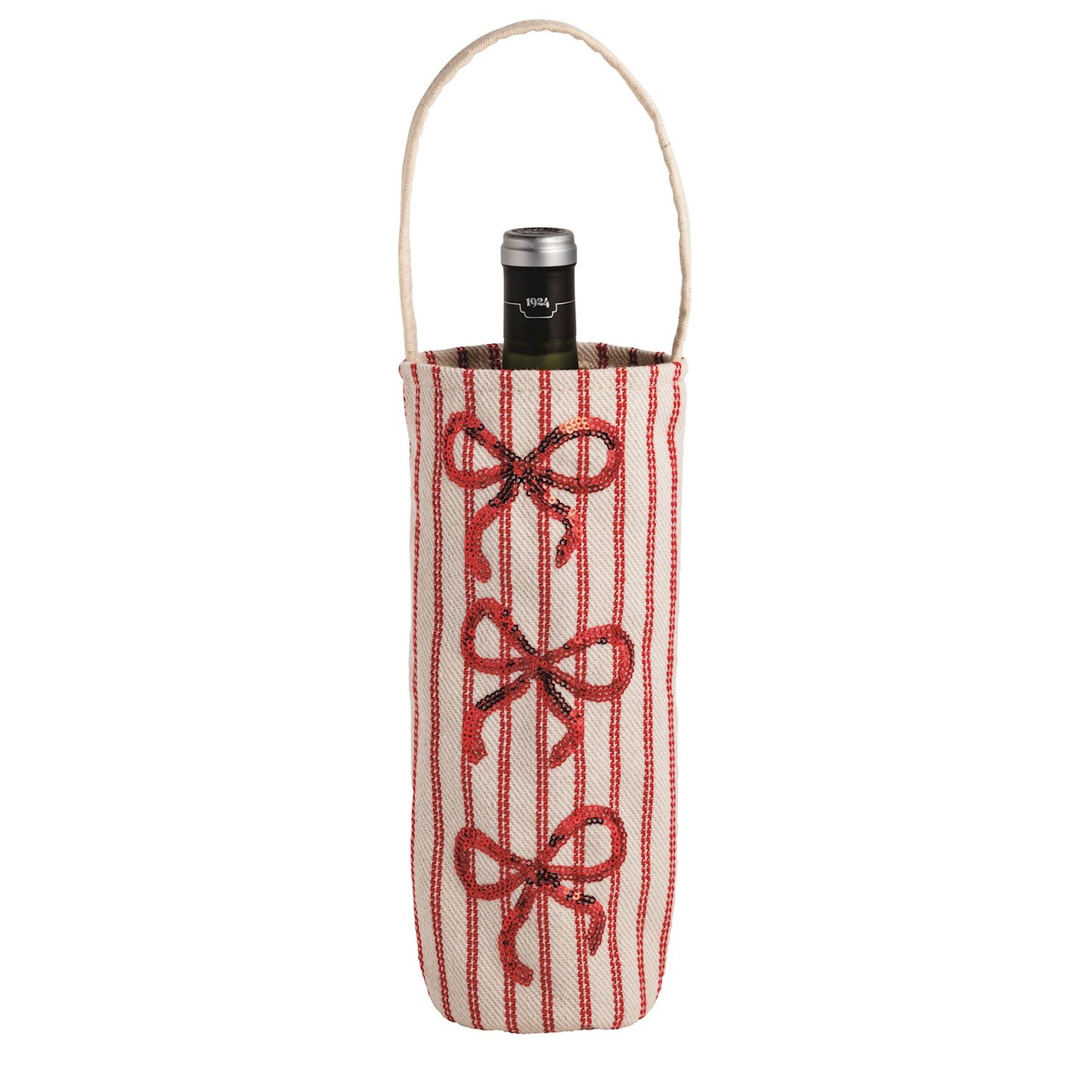 Mud Pie Sequin Wine Bag