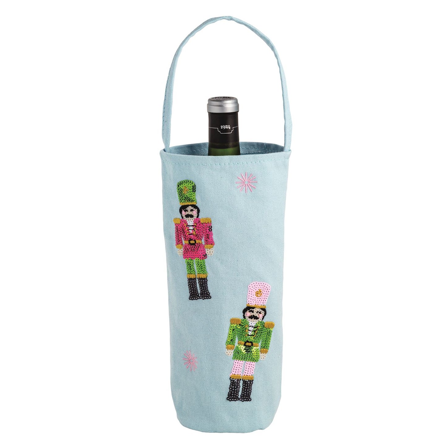 Mud Pie Sequin Wine Bag