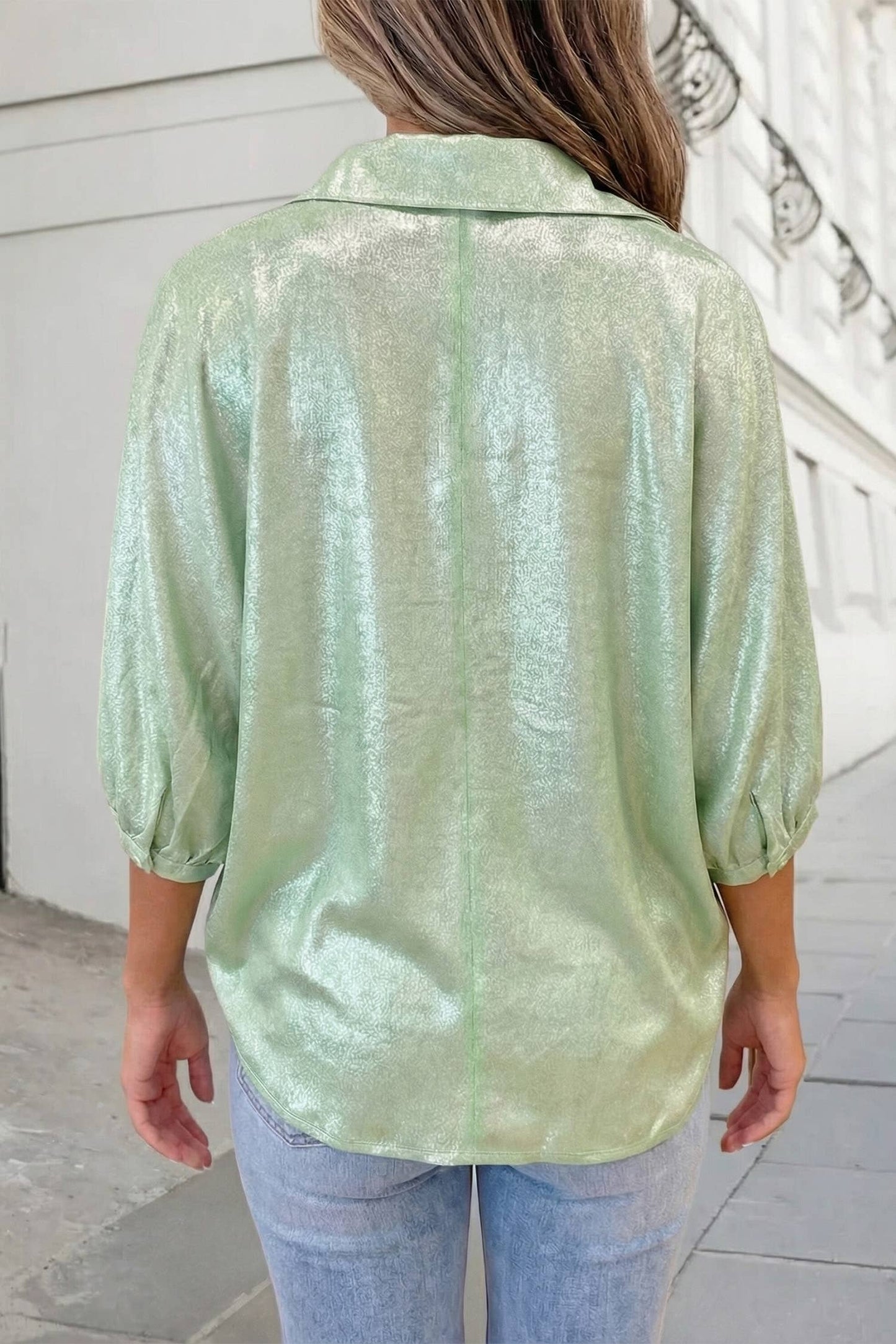 Midnight Glam Metallic Top