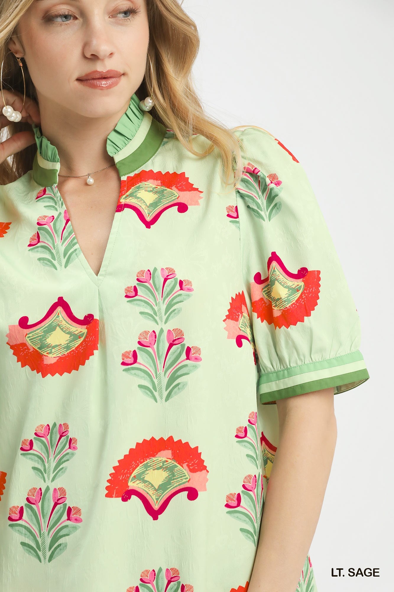 Light Sage Sweet Meadow Top