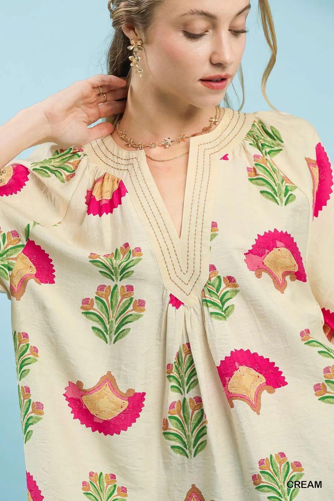 Cream Garden Party Top