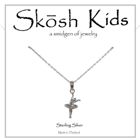 Skosh Kids Silver Ballerina Necklace