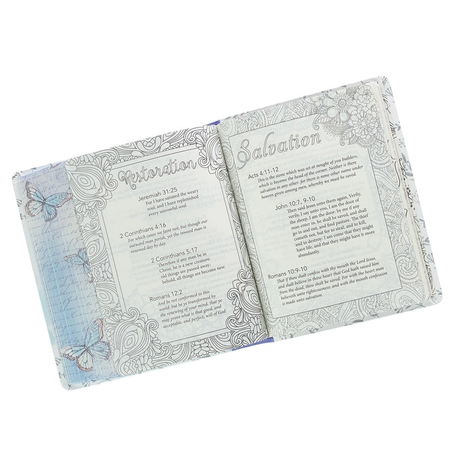 Purple Print Faux Leather KJV My Promise Bible