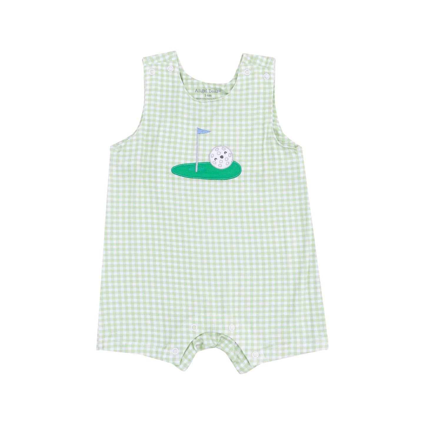 Angel Dear Golf Applique Sleeveless Shortie Romper