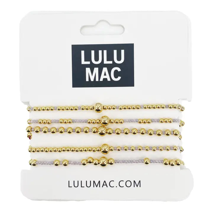Lulu Mac Silver & Gold Bracelet Set
