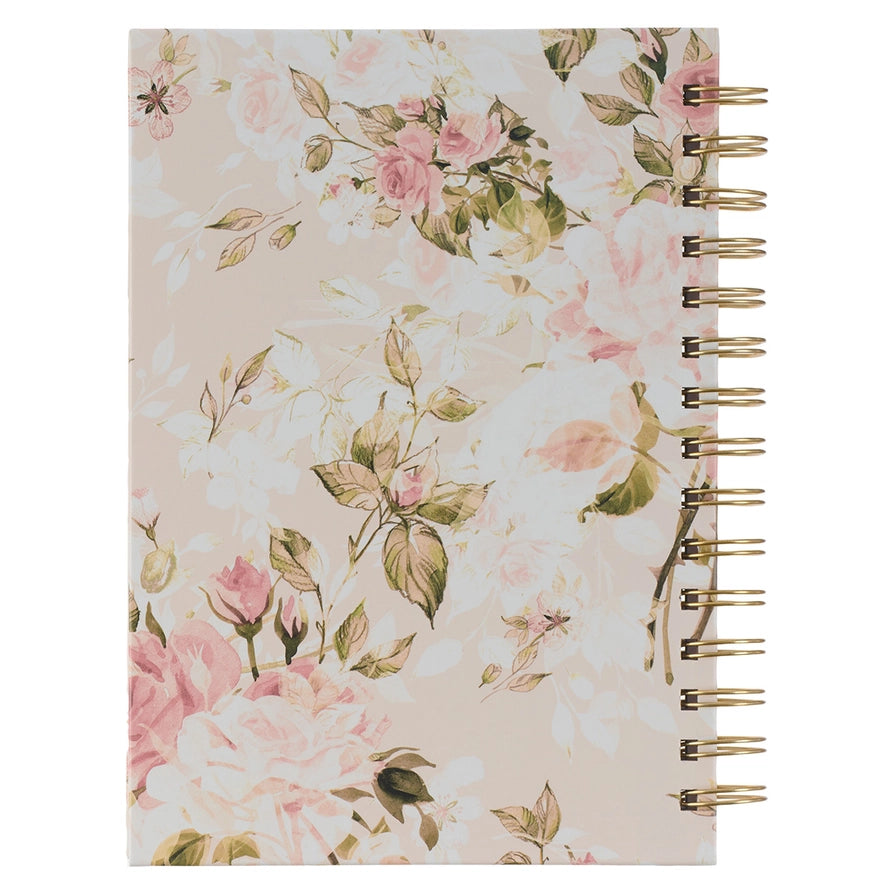 Pink Floral His Grace 2 Cor. 12:9 Spiral Journal