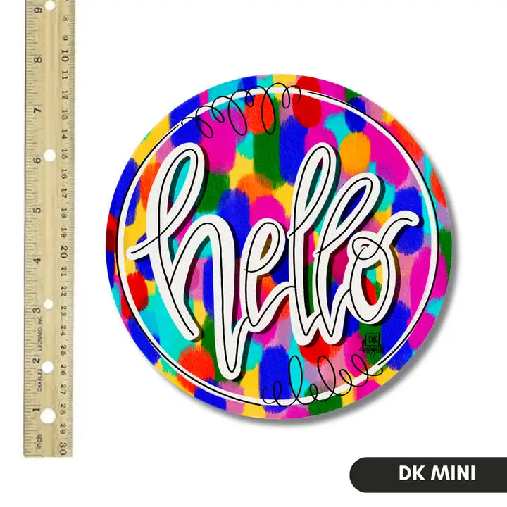 Colorful Hello Mini Attachment
