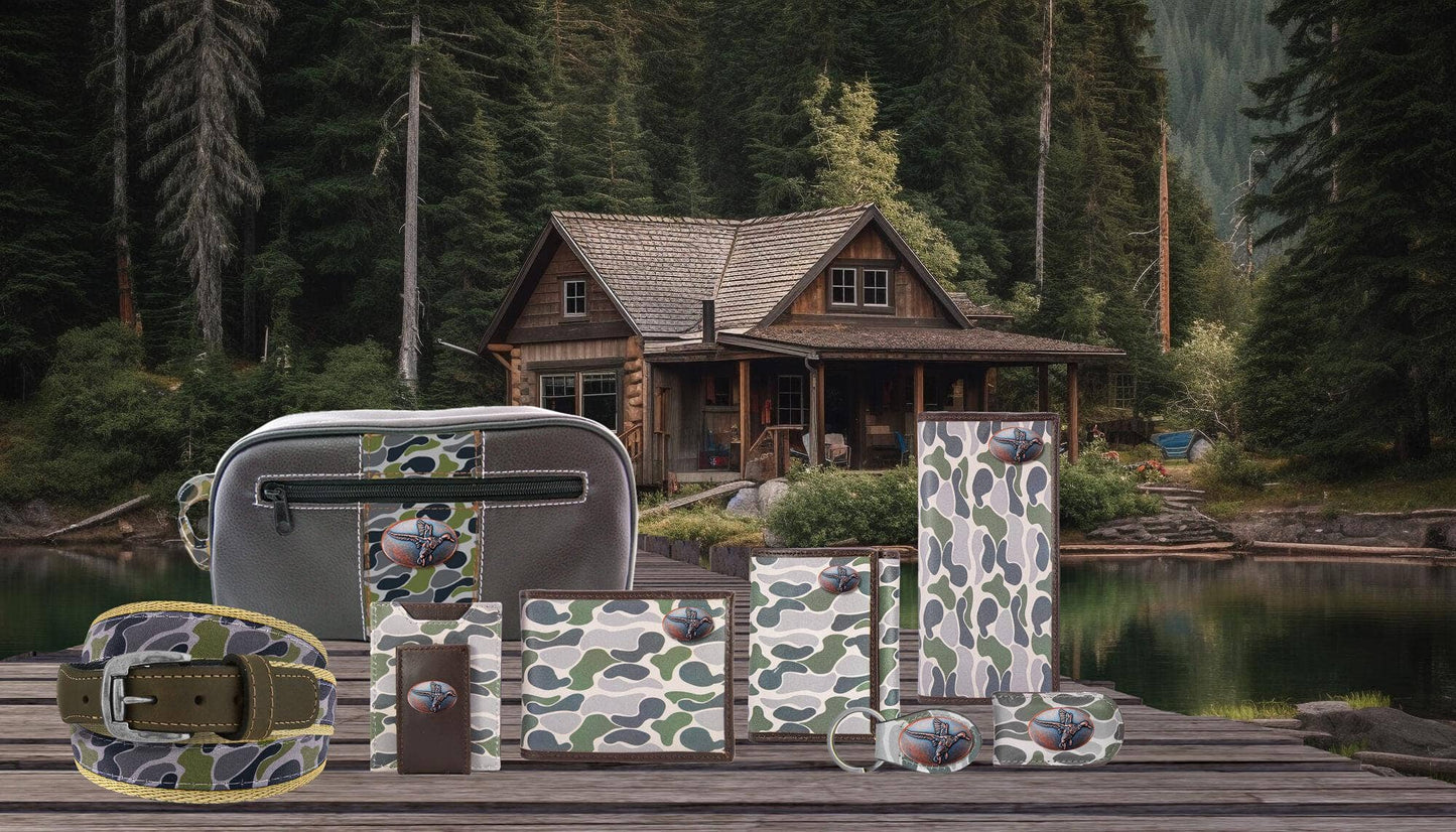 Brown & Tan Camo Mallard Money Clip