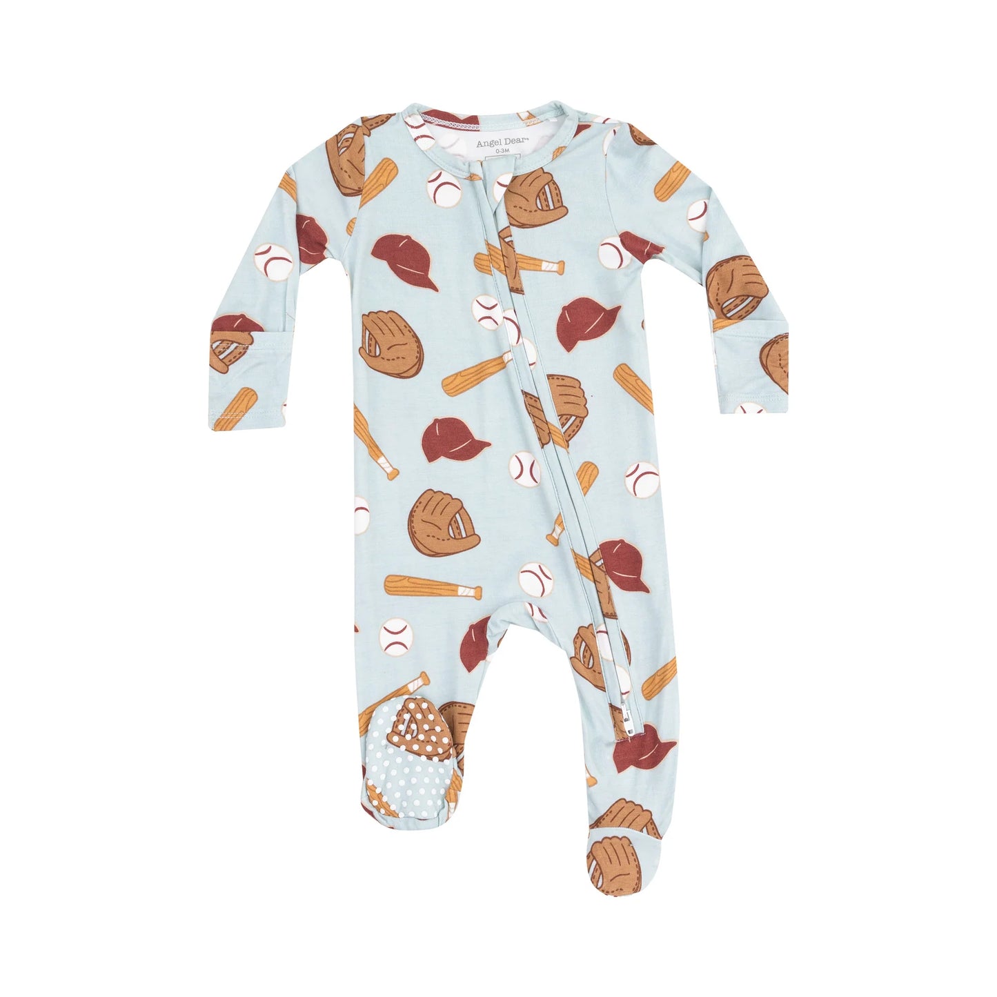 Angel Dear Baseball 2-Way Zipper Footie