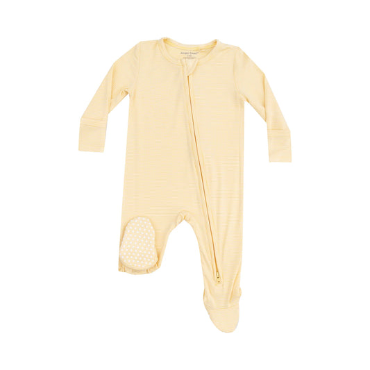 Angel Dear Stripe Baby Chicks 2-Way Zipper Footie