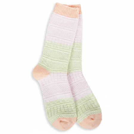 Weekend Basket Crew - Yellow/Peach/Pink