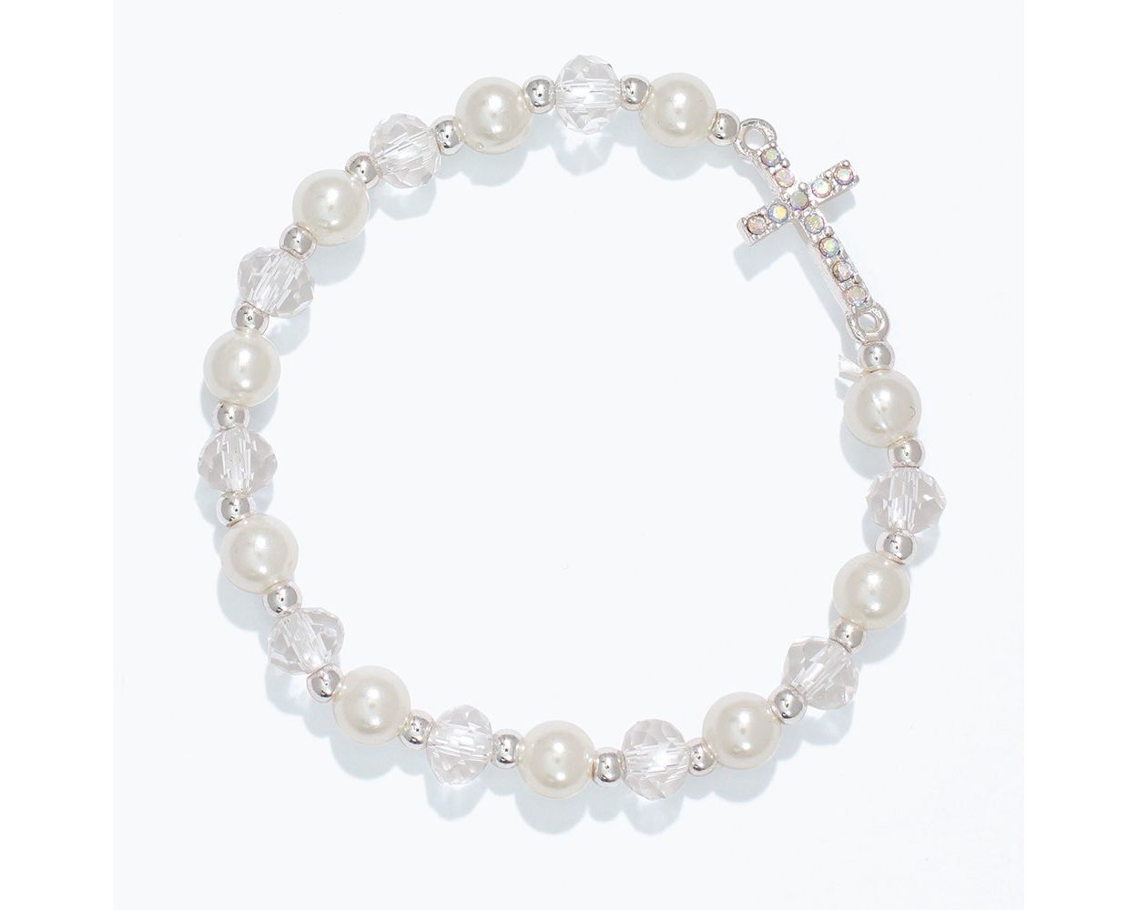 Little Love Crystal Cross Bracelet