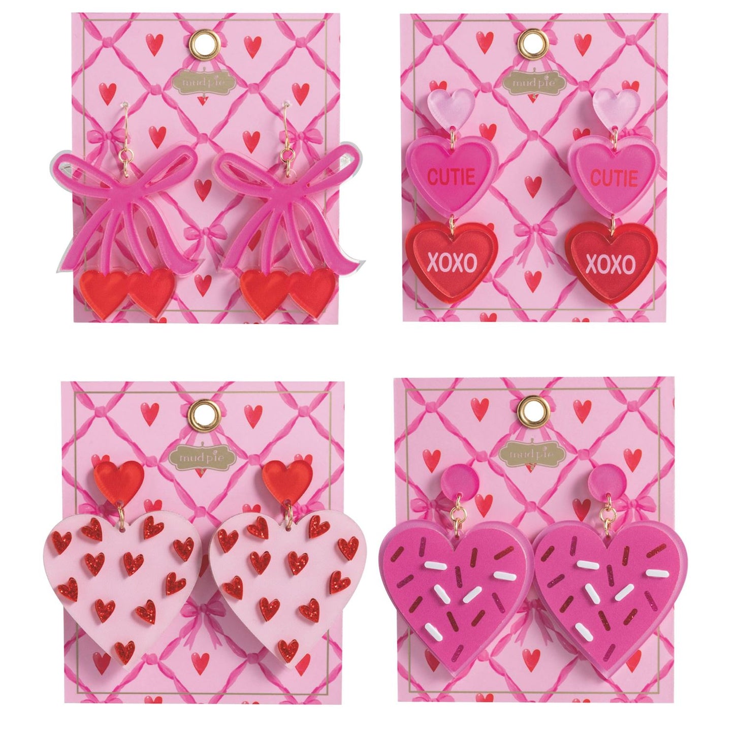 Mud Pie Valentine's Day Earrings