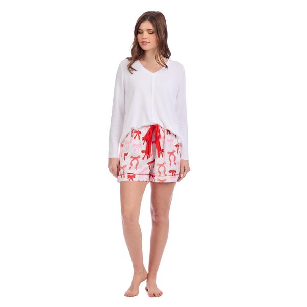 Mud Pie Bow Pajama Shorts