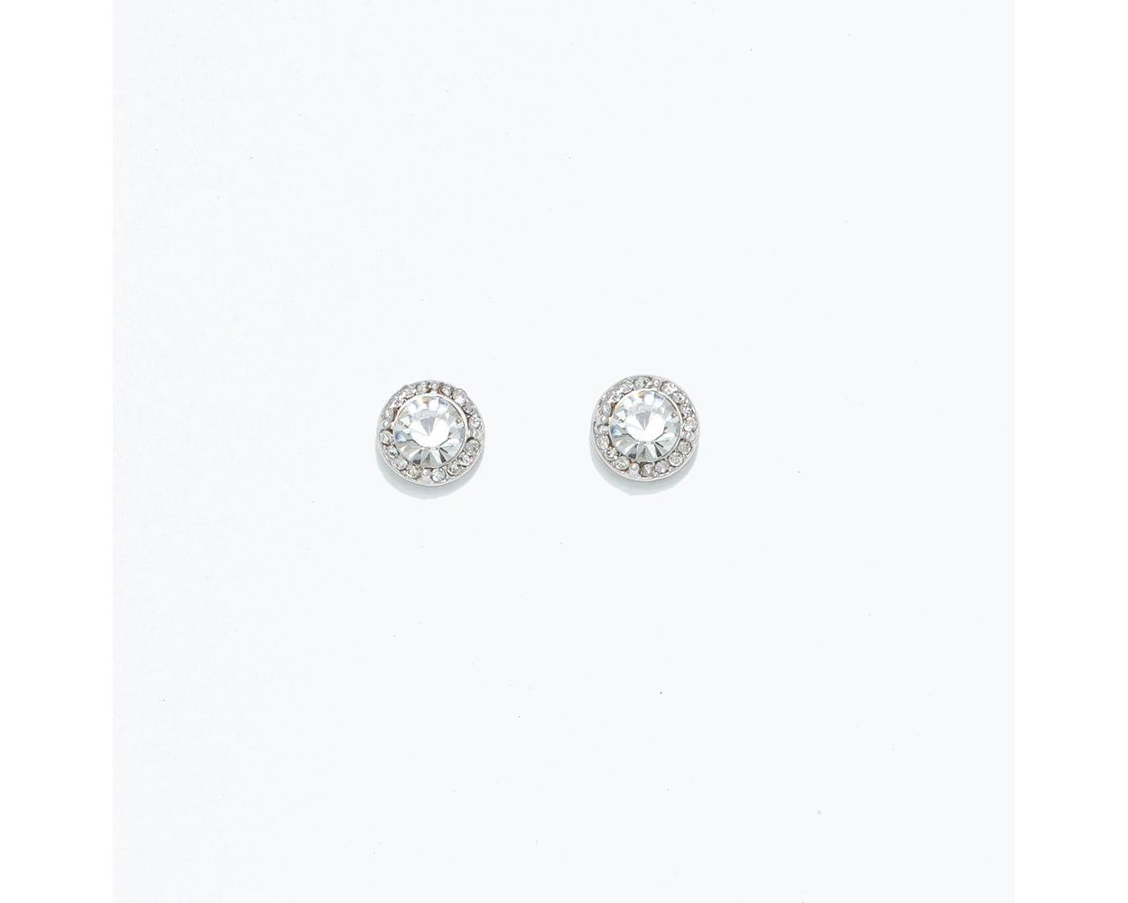 Cuties Sparkling Clear Outlined Earrings