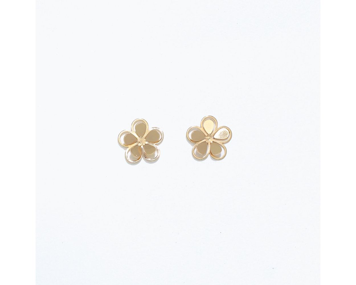 Cuties Gold Flower Cutout Earrings
