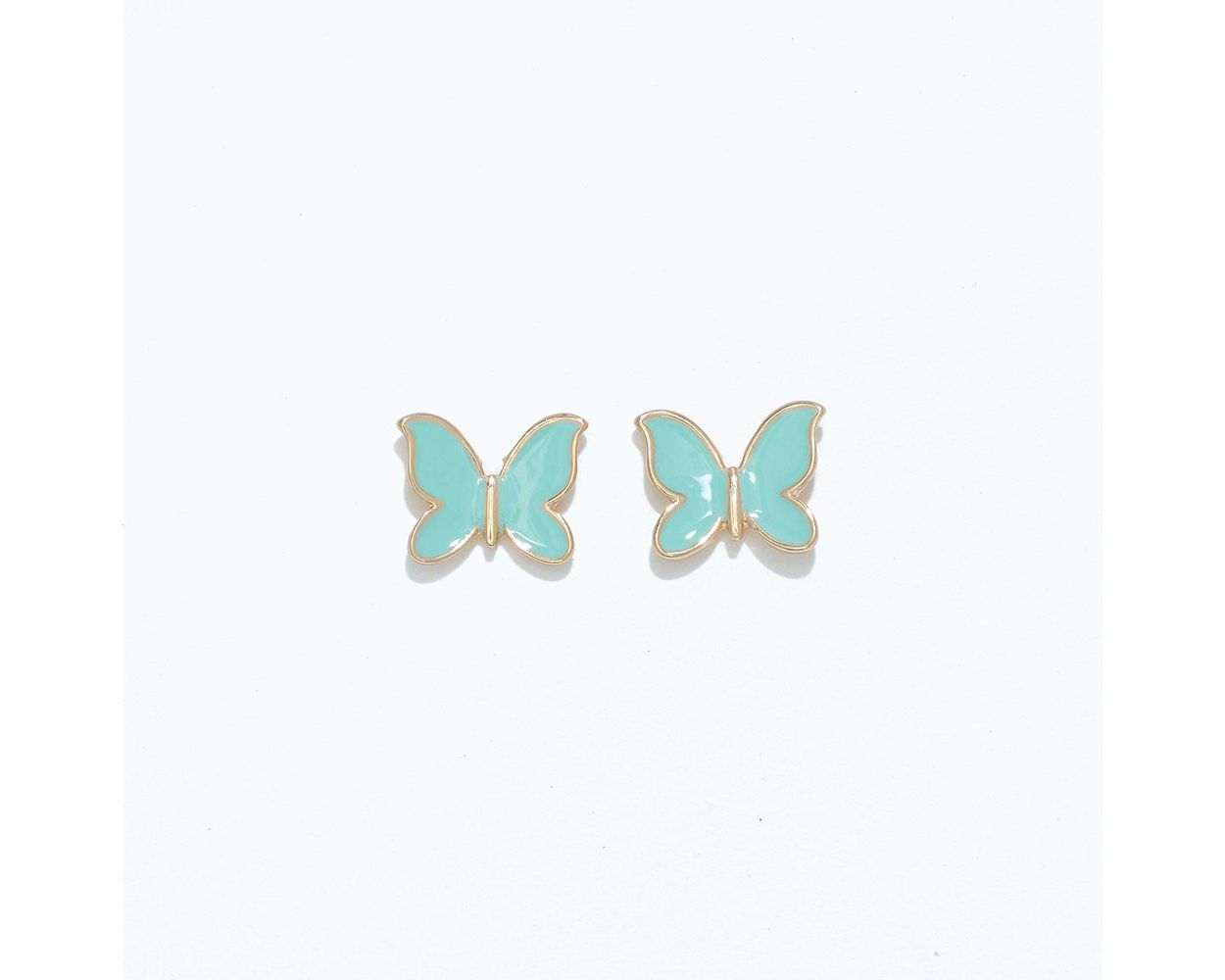 Cuties Adorable Aqua Butterfly Earrings