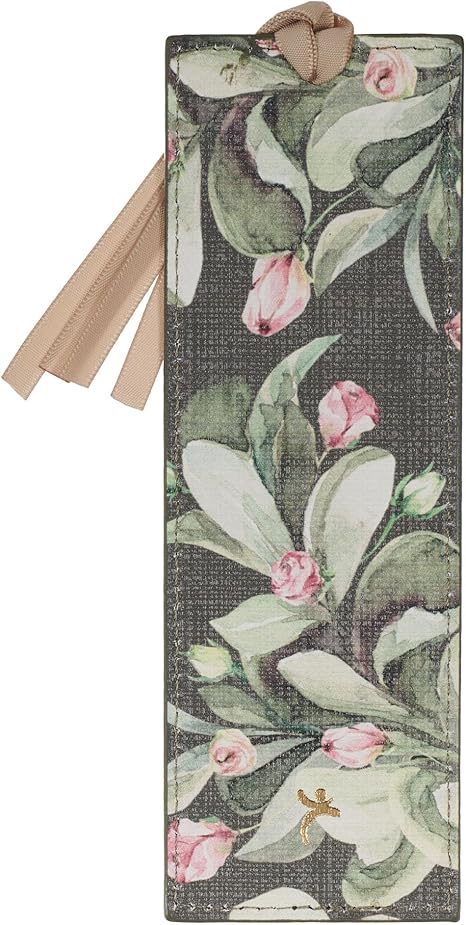 Everything Beautiful Green Faux Leather Bookmark