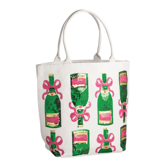 Mud Pie Cheers Sparkle Totes