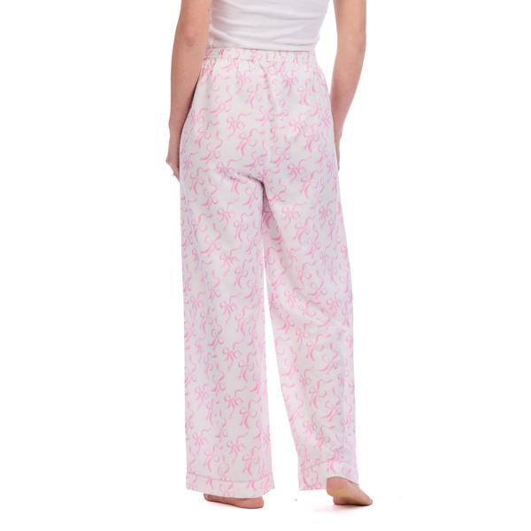 Mud Pie Pink Bow Pajama Pants