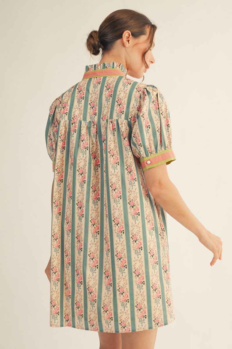 Jade Garden Floral Dress