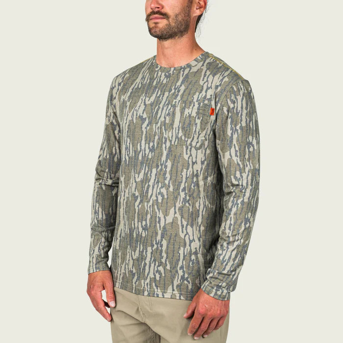 Mossy Oak Bottomland Long Sleeve Buxton Tech Crew