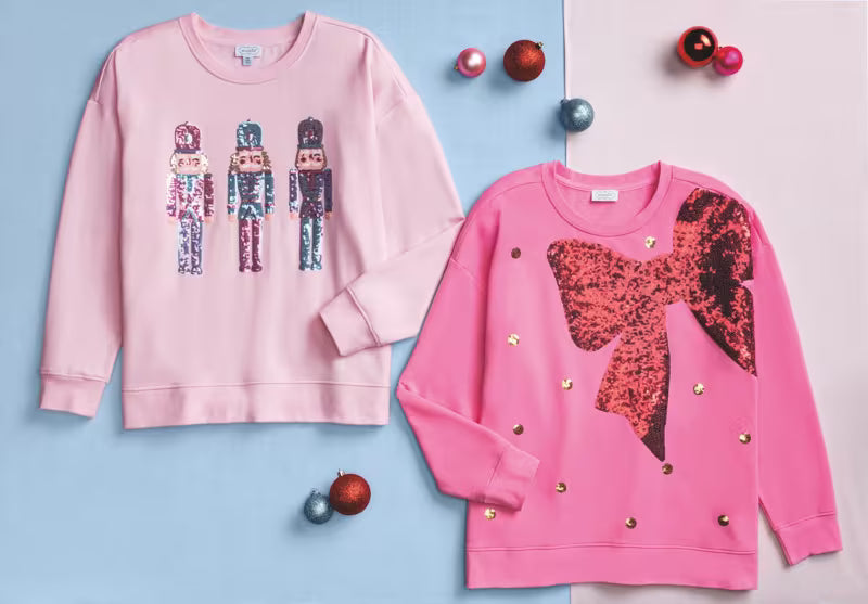 Mud Pie Nutcracker Sparkle Sweatshirt