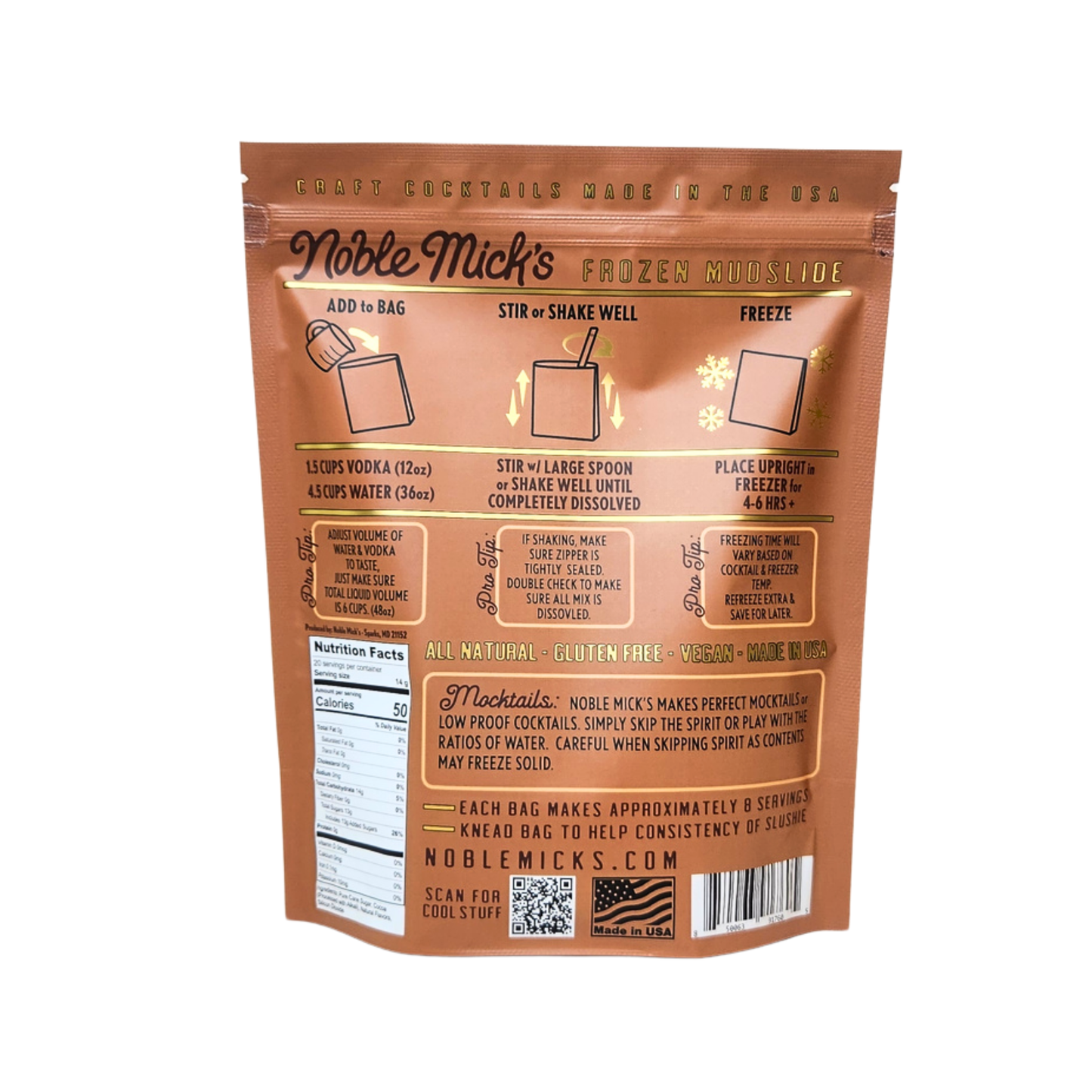 Noble Mick's Mudslide Frozen Cocktail Mix