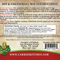 Carmie's Spinach Parmesan Dip & Cheeseball Mix