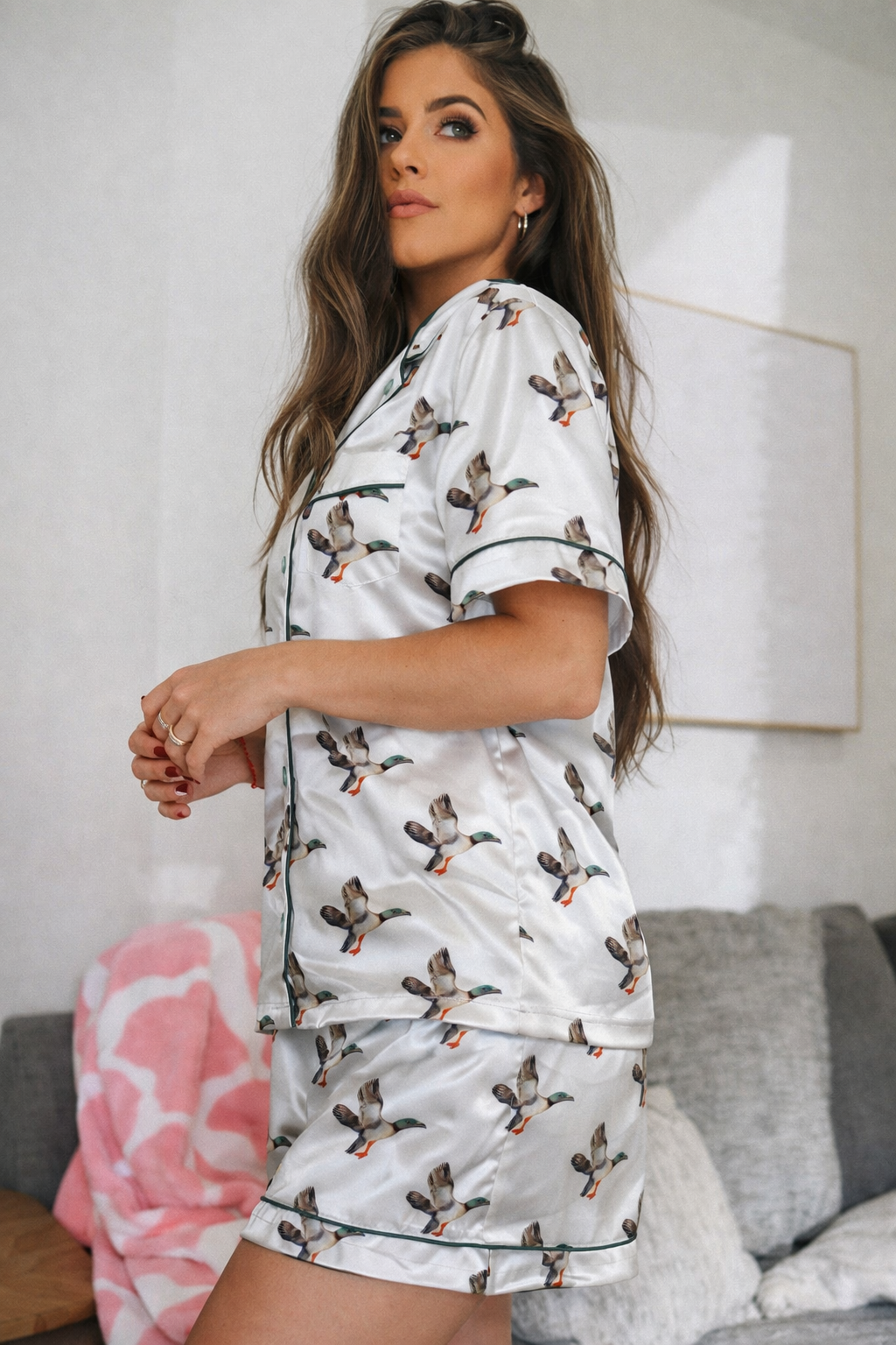 White Duck Pajama Set