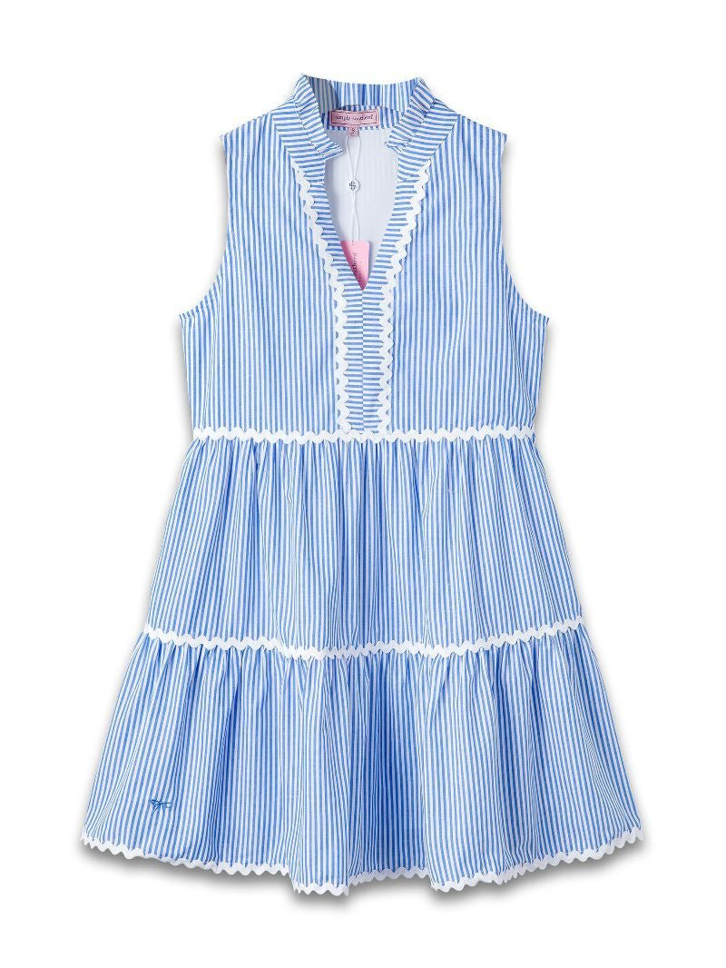 Blue Stripe Coastal Prep Dress
