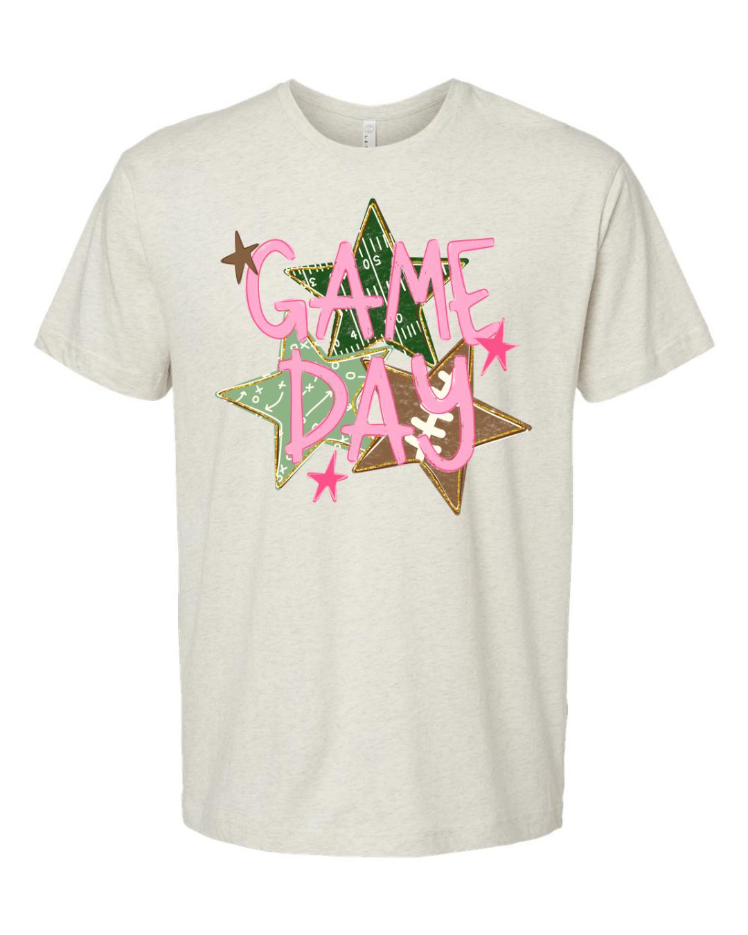Natural Heather Game Day Star Tee
