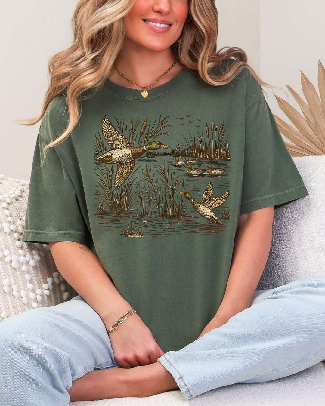 Dark Green Duck Hole Tee
